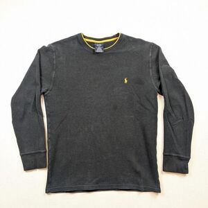 Polo Ralph Lauren Black Thermal Long Sleeve Size Large